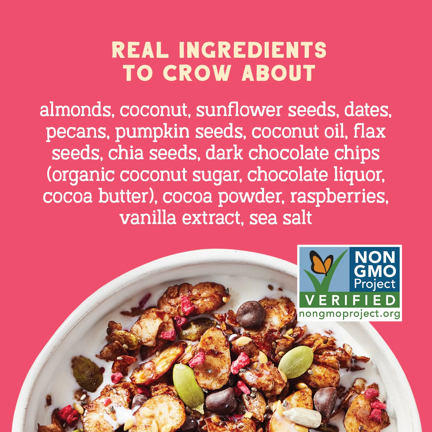Day Dream Chocolate Raspberry Grain-Free Granola, 20oz - Image 3