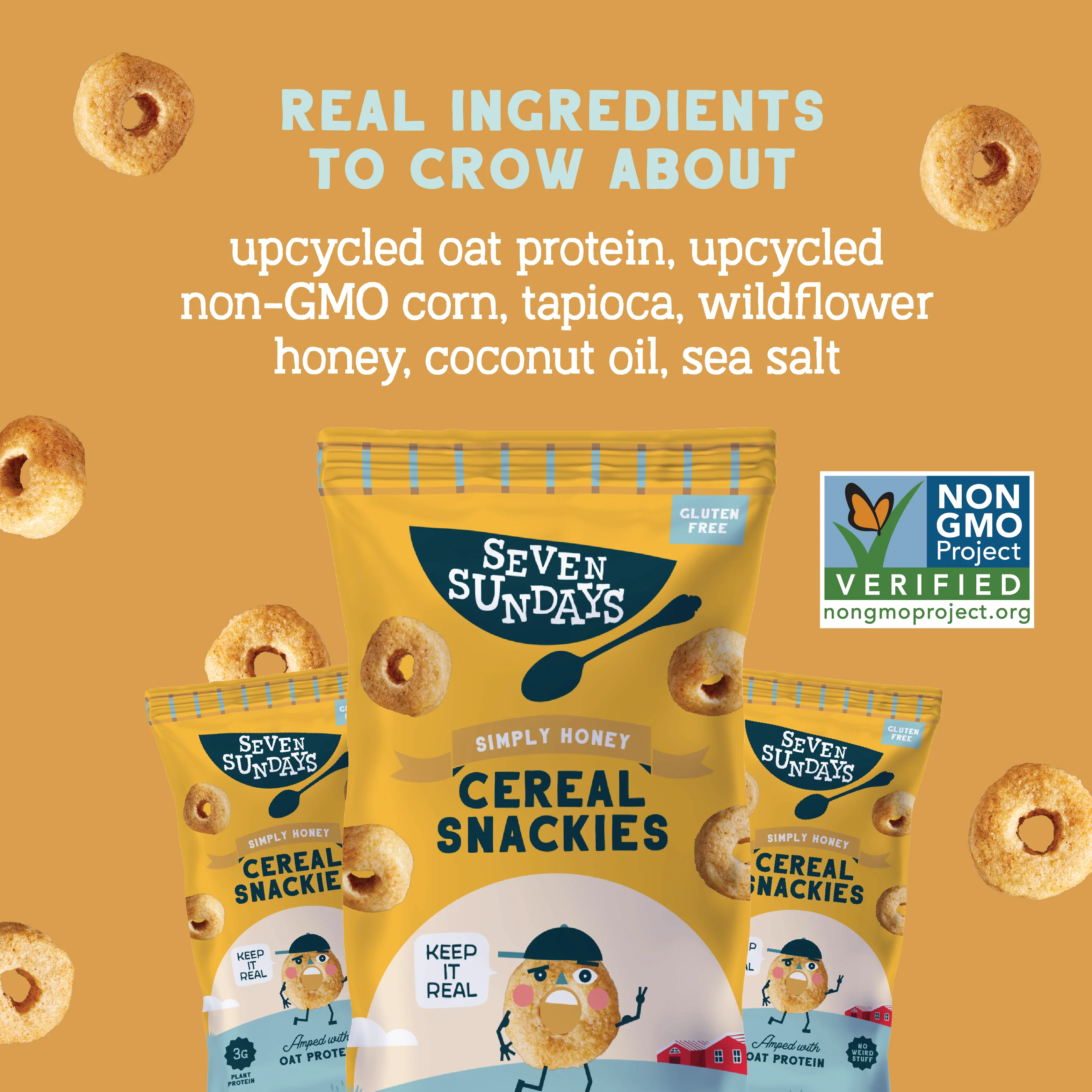 Simply Honey Cereal Snackies 6oz - Image 2